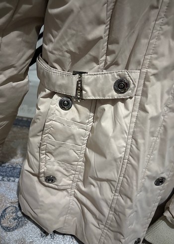 Bej Kürklü Kadın Kışlık Ceket - Görsel 3