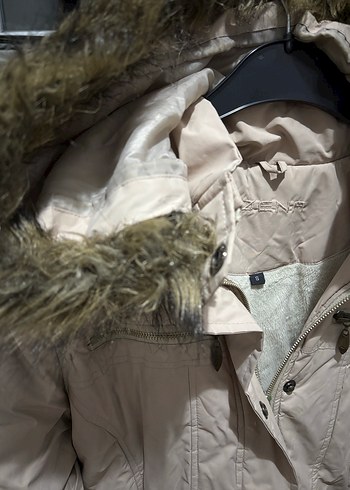 Bej Kürklü Kadın Kışlık Ceket - Görsel 2