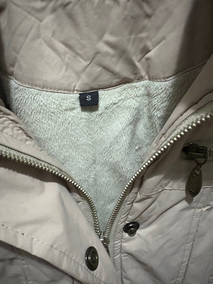 Bej Kürklü Kadın Kışlık Ceket - Görsel 4