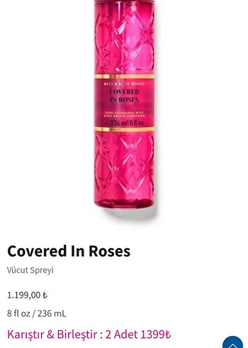 Bath & Body Works Bath & Body Works Covered In Roses Kadın Parfümü 236 ml