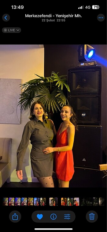 xs Beden kırmızı Renk Zara elbise