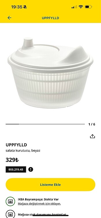  Beden Ikea salata kurutucu