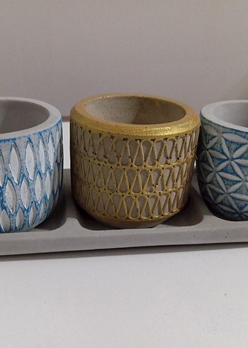 Üçlü saksı - Görsel 2