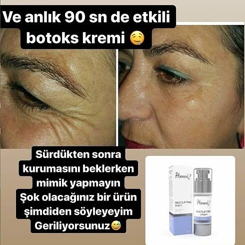 Botoks kremi oksijen maske