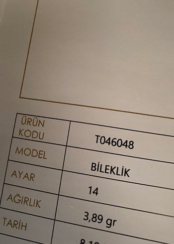  Beden Altın Renkli İşlemeli Kadın El Zinciri