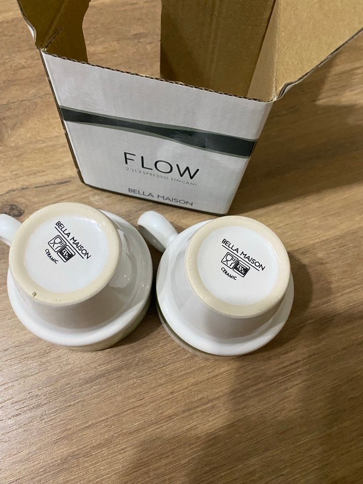 Flow Yeşil Çizgili 2'li Espresso Fincanı - Görsel 2