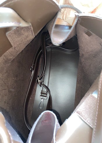 Kahverengi Deri Kadın Çanta - Görsel 3