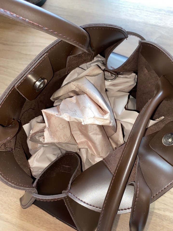 Kahverengi Deri Kadın Çanta - Görsel 2