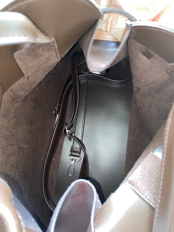 Kahverengi Deri Kadın Çanta - Görsel 3