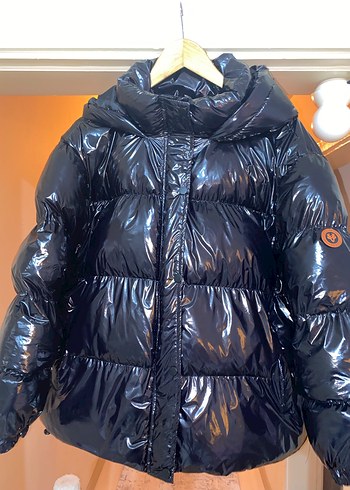 Siyah Düğmeli Kadın Kışlık Mont - Görsel 2