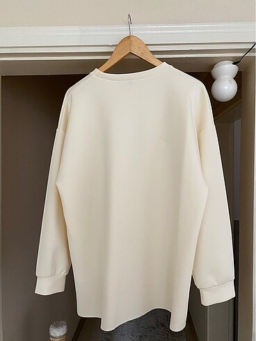 xl Beden ten rengi Renk Dantel detaylı sweatshirt