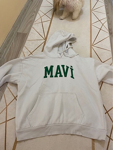 Mavi marka beyaz sweat