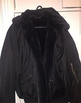Zara Zara çift taraflı suni kürk bomber ceket