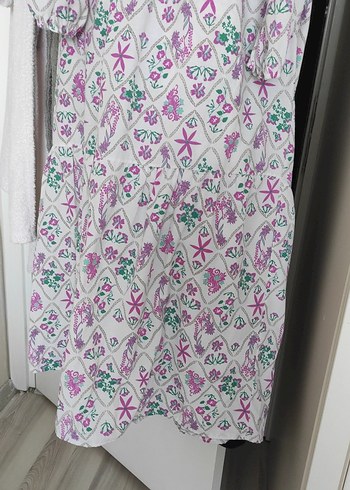 Bohem Çok Renkli Uzun Elbise - Görsel 2