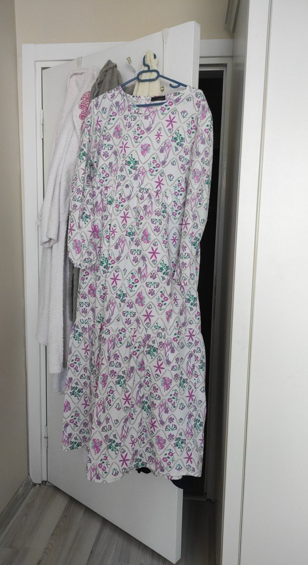 Bohem Çok Renkli Uzun Elbise - Görsel 4