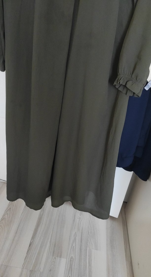 Kadın Uzun Kollu Salaş Uzun Elbise - Görsel 3