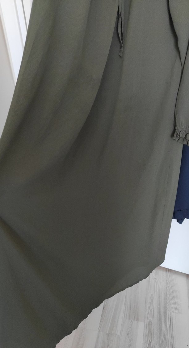 Kadın Uzun Kollu Salaş Uzun Elbise - Görsel 5