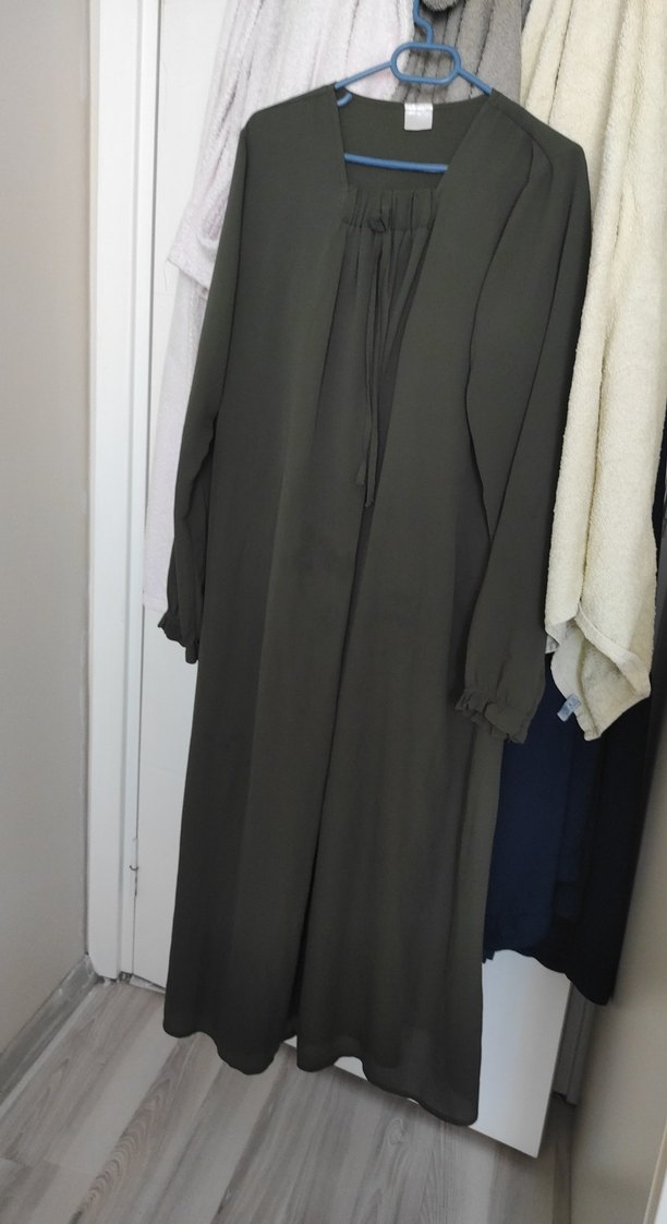 Kadın Uzun Kollu Salaş Uzun Elbise - Görsel 2