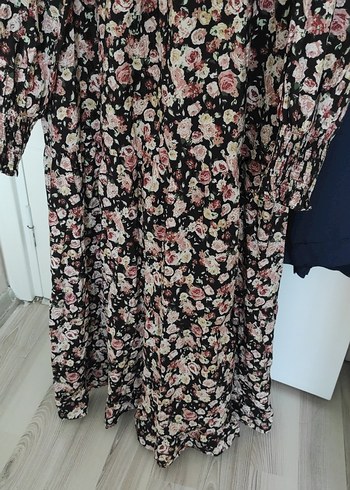 Çiçek Desenli Uzun Kollu Hamile Bluzu - Görsel 2