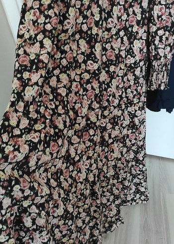 Çiçek Desenli Uzun Kollu Hamile Bluzu - Görsel 4