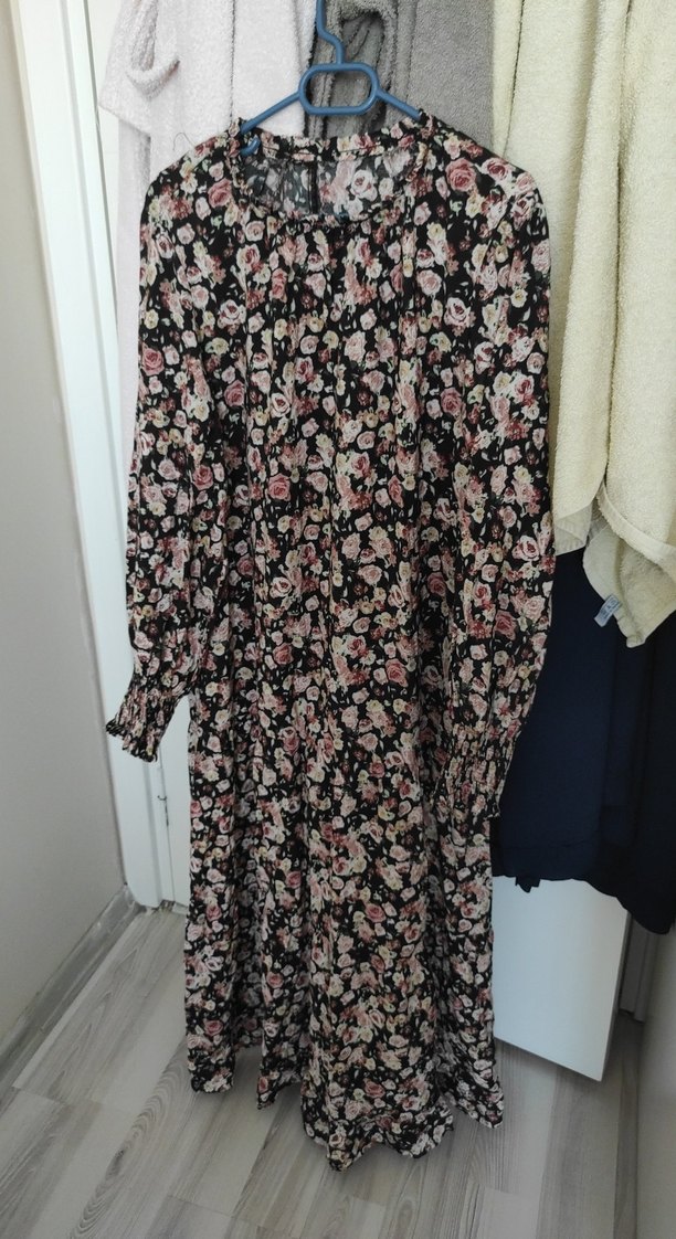 Çiçek Desenli Uzun Kollu Hamile Bluzu - Görsel 3