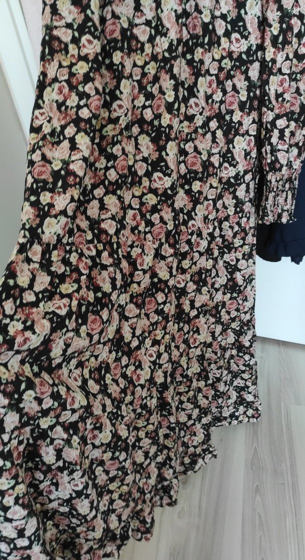 Çiçek Desenli Uzun Kollu Hamile Bluzu - Görsel 4