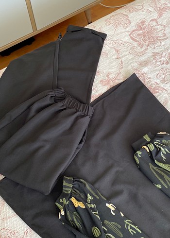 Siyah Salaş tesettür takım - Görsel 6