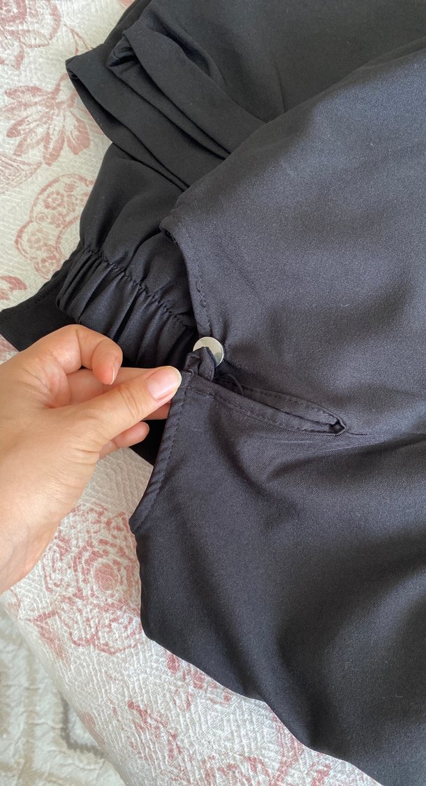 Siyah Salaş tesettür takım - Görsel 5