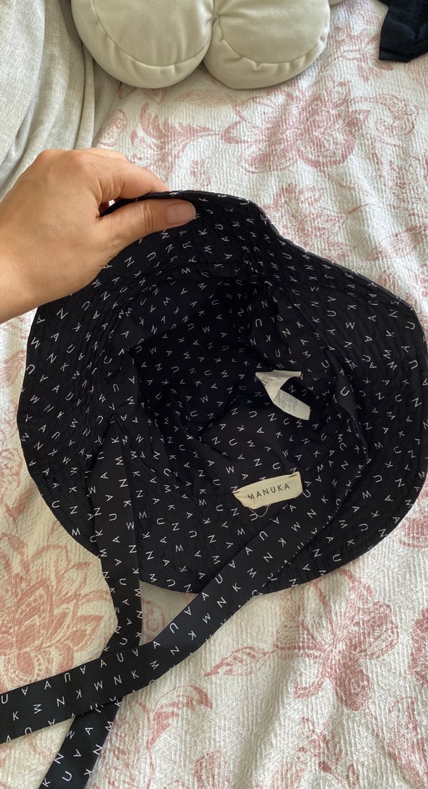 Manuka Siyah Desenli Kadın Şapka - Görsel 3