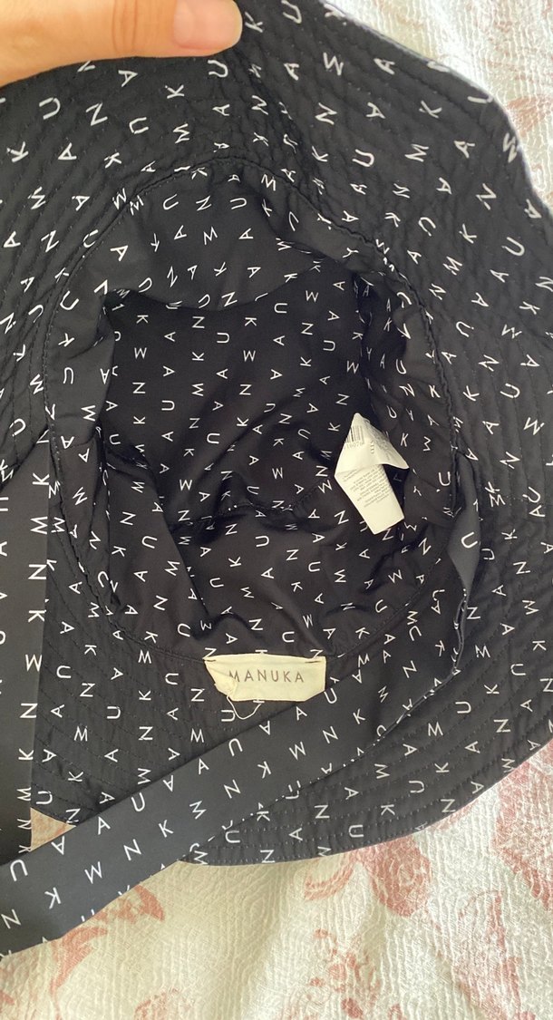 Manuka Siyah Desenli Kadın Şapka - Görsel 2