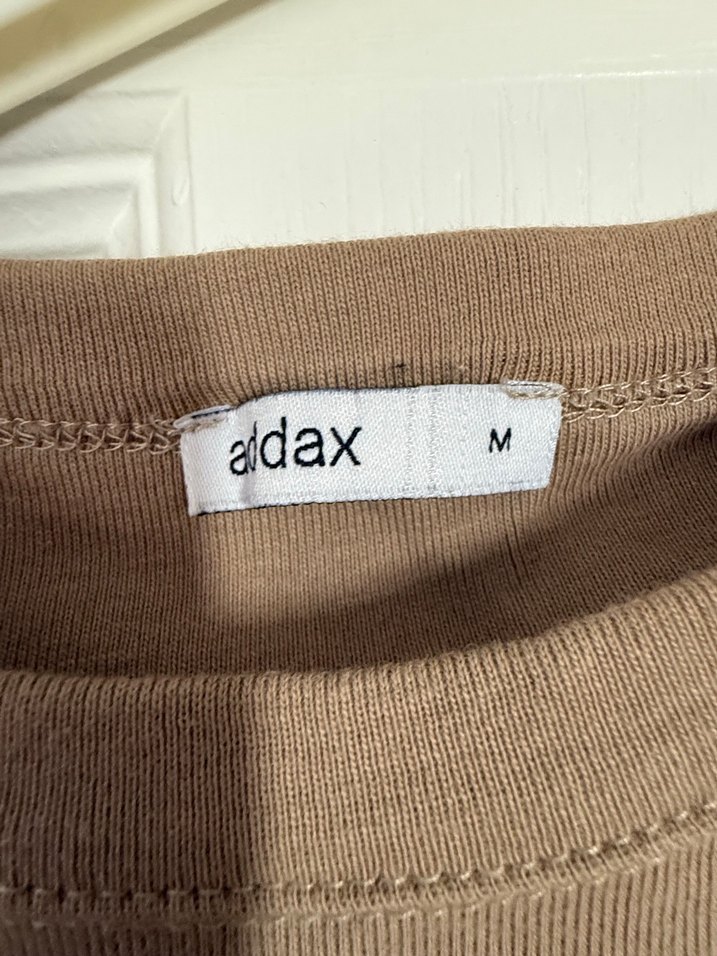 Kahverengi Keten Kadın Tişört - Görsel 2