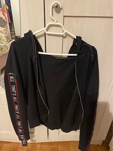 Şapkalı Sweat Kısa Hırka
