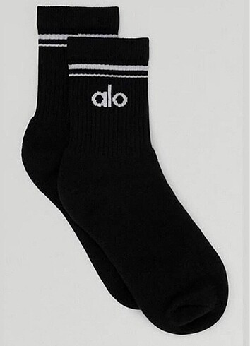 Alo Yoga Unisex Half-Crew Throwback Sock