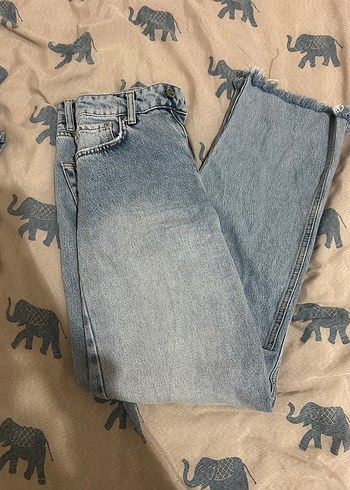 Gevşek Kesim Midi Kadın Kot Pantolon - Görsel 2