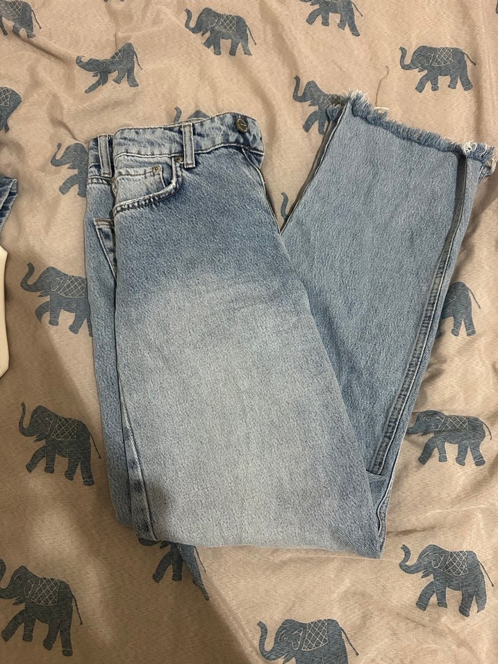 Gevşek Kesim Midi Kadın Kot Pantolon - Görsel 2