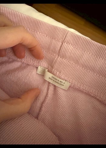 Pembe Kadın Midi Boy Rahat Kesim Eşofman - Görsel 3