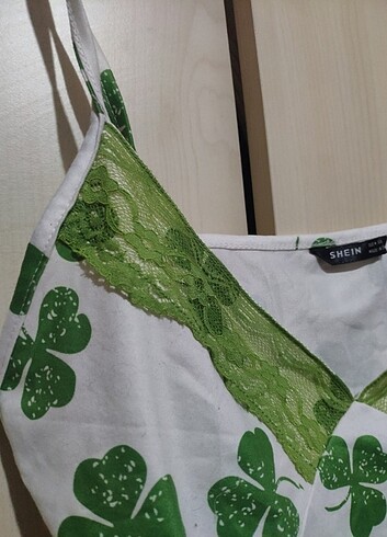 m Beden beyaz Renk Shein Crop Üst 