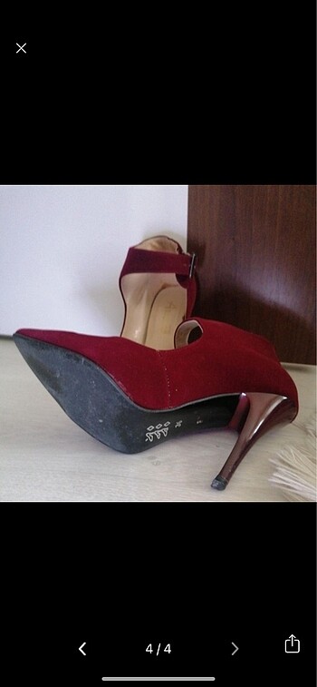 36 Beden bordo Renk Kadın stiletto