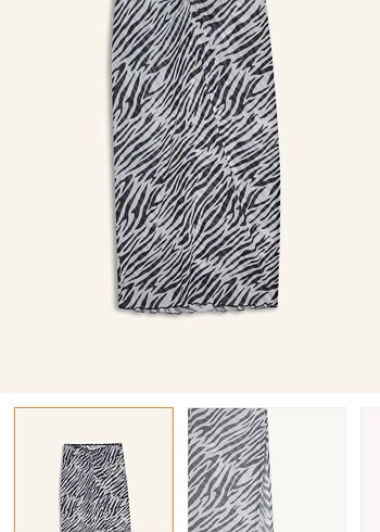 Defacto Zebra Desenli Piliseli Kadın tül etek