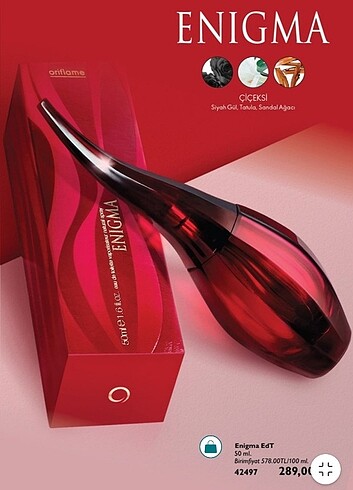Oriflame Enigma Edt Parfüm 50 ml