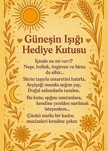  Güneşin Işığı Hediye Kutusu