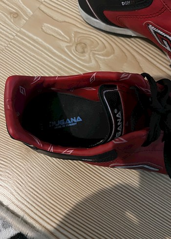 Koyu Kırmızı çocuk  halı saha Ayakkabısı - Görsel 3