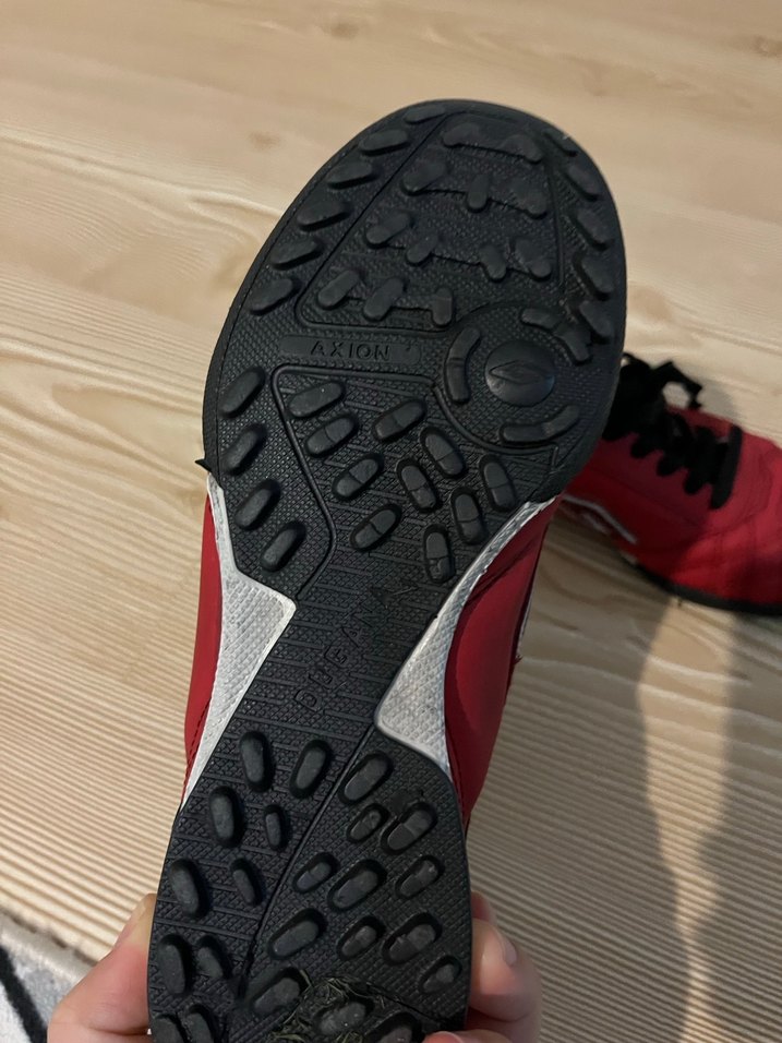 Koyu Kırmızı çocuk  halı saha Ayakkabısı - Görsel 4