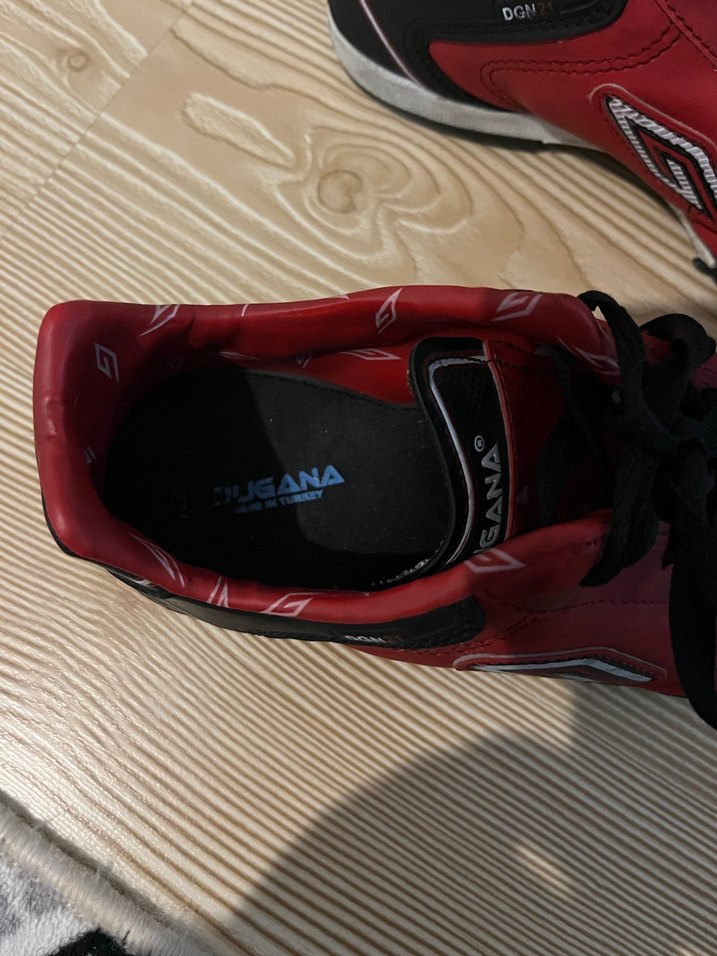 Koyu Kırmızı çocuk  halı saha Ayakkabısı - Görsel 3