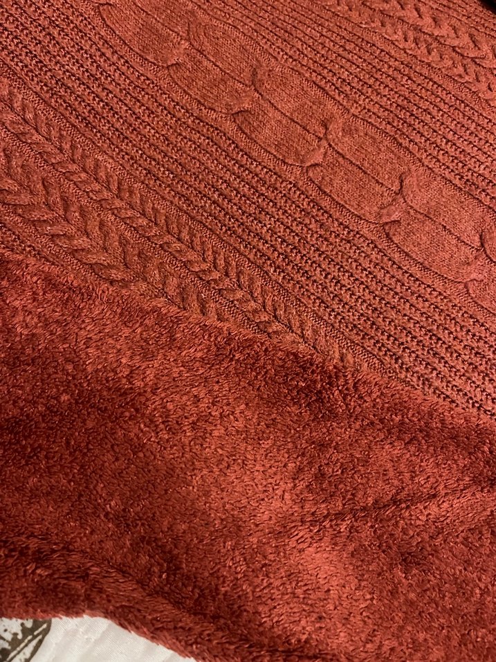 Bohem Tarz çocuk Kahverengi Örgü Kazak - Görsel 2