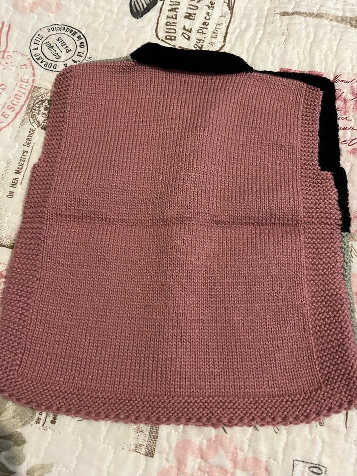 Kız Çocuk Gri Bohem Örgü Yelek - Görsel 4