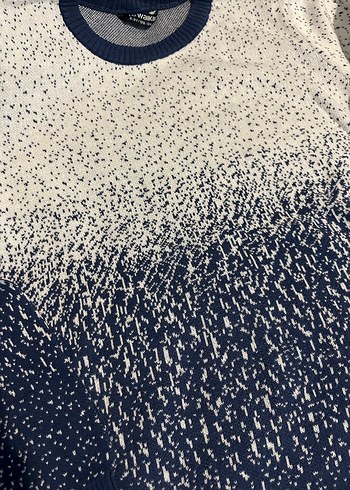 Mavi beyaz Renkli Örgü Erkek çocuk Kazak - Görsel 3