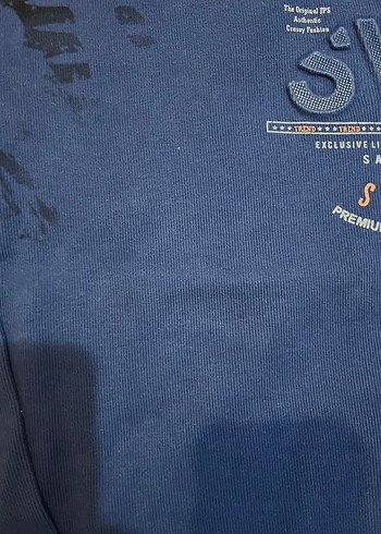 Mavi Erkek çocuk Sweatshirt, Uzun Kollu, Bol Kesim - Görsel 2