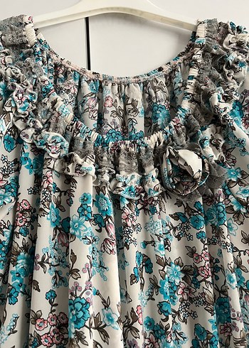 Pastel Renkli Bohem Uzun Elbise - Görsel 4