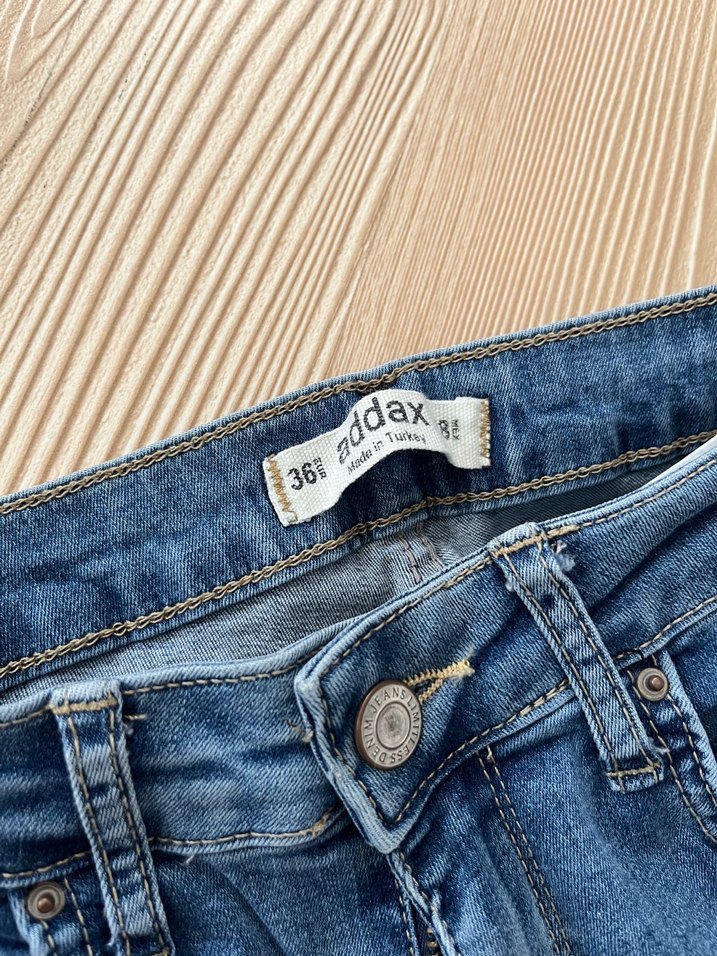 Kadın Mavi Midi Boy Denim Pantolon - Görsel 3